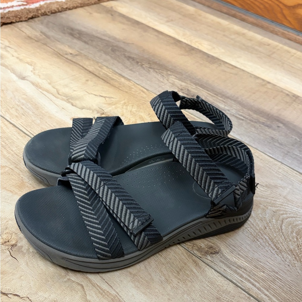 Dansko Racquel Black Strappy Sandals
